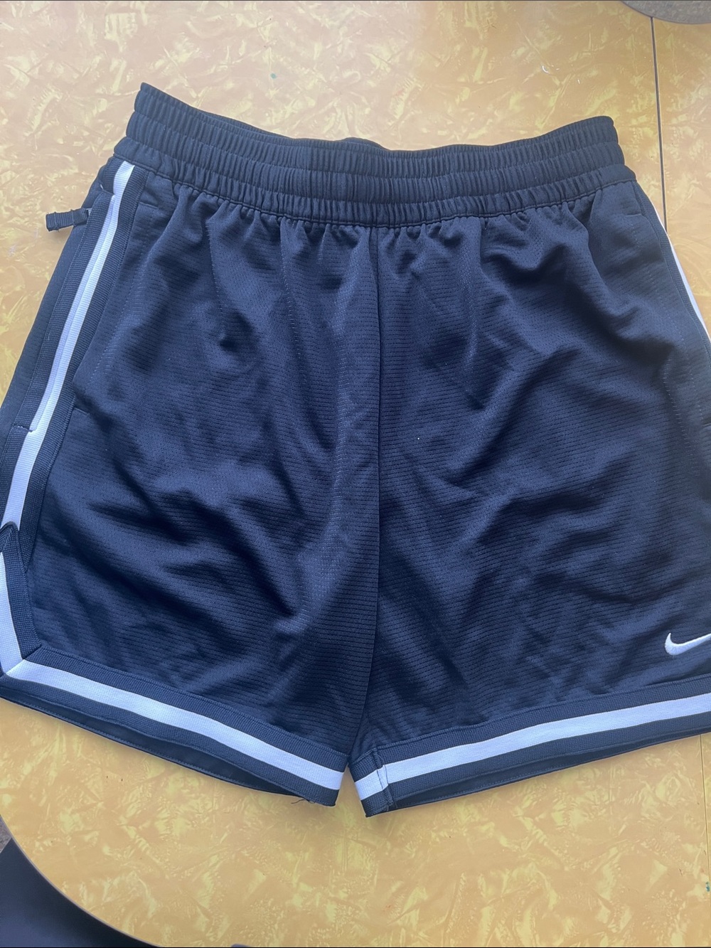 Nike Black Shorts with White Side Stripes